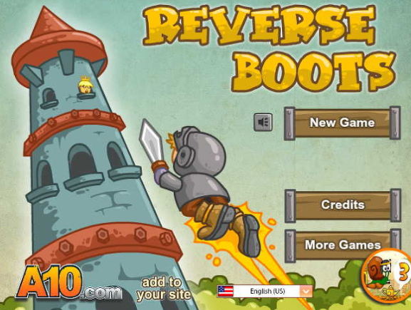 드래곤 성탑안의 공주 구하기 반전 게임하기 – Reverse Boots