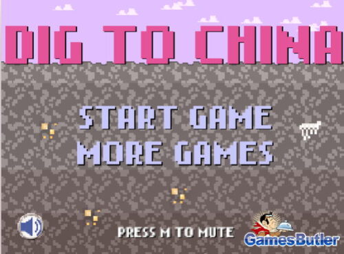 땅파기 지구를뚫어라 게임 Dig To China