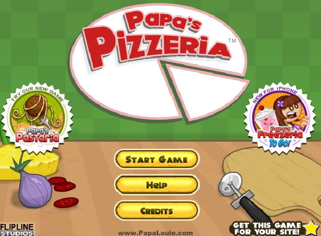 파파스 피자리아 1 게임 Papa’s Pizzeria