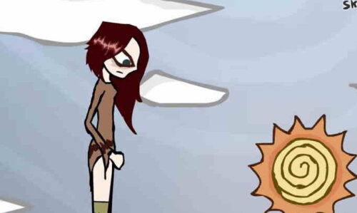 긴다리 소녀의 기묘한 모험 게임 플레이 화면 [1]