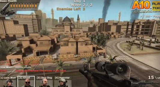 스나이퍼 팀 + 고스트 캐릭터 + 시가지 교전 상황