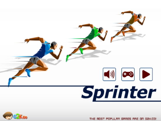 100미터 달리기 게임 시작화면