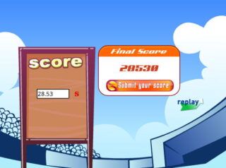 플래시 달리기 게임 최종점수