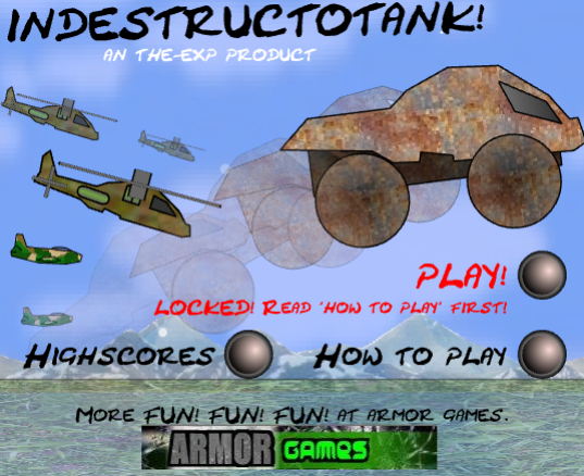 파괴불가 미친 무적 탱크 게임하기 – IndestructoTank !