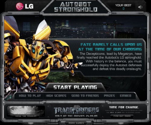 메가트론의 습격 트랜스포머 게임 Transformers Autobot Stronghold