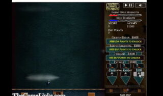 어두운 화면 왼쪽 빈 공간 오른쪽 세로 패널에 수치 막대와 텍스트 목록 정렬된 상태