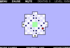 중앙 구역 파란점 배치