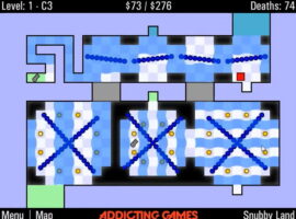 빨간사각형 회전장애물 교차구간