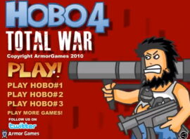 노숙자의난4 게임하기 메인메뉴 로켓무기