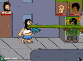 노숙자 거리전투 독액공격