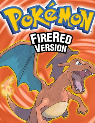 포켓몬스터 3세대 파이어 레드 리자몽 커버 아트