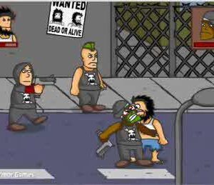 노숙자의 난 3 게임 플레이 화면 [1]