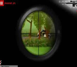 저격 조준 숲 전투