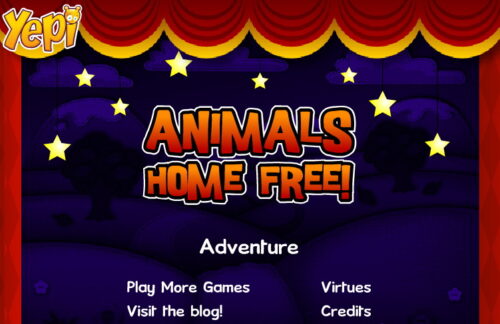 Animals Home Free 별이 반짝 거리는 메인 화면