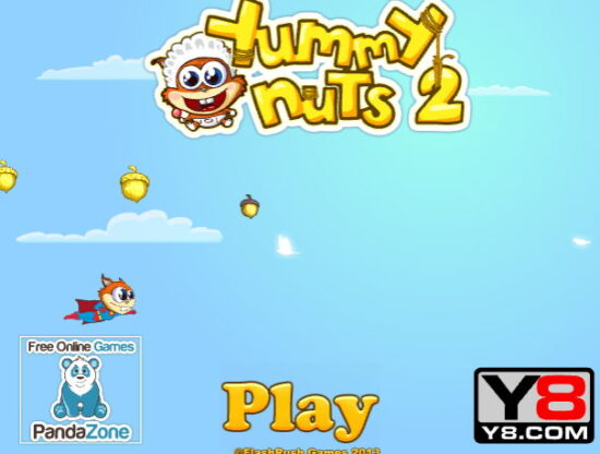 슈퍼맨 다람쥐의 위험한 도토리 수집 게임Yummy Nuts 2