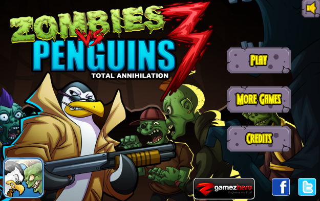 좀비 vs 펭귄 3 좀비 죽이기 게임 Zombies vs Penguins 3