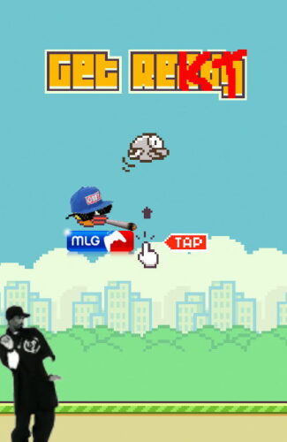 MLG 플래피 버드 미친 비행 게임 MLG Flappy Bird 420