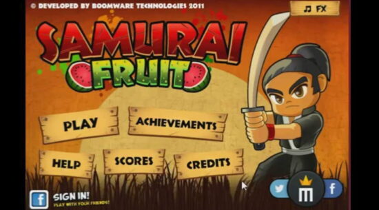 후르츠 닌자 사무라이 과일 썰기 게임 Fruit Ninja