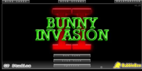 엽기 토끼 디펜스 게임하기 - Bunny Invasion 2