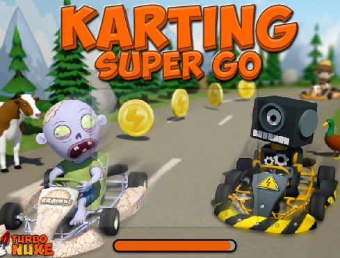 간단히 즐기는 카트 레이싱 게임 Karting Super Go