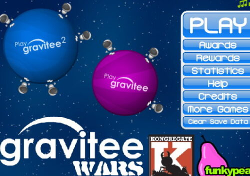 그래비티 워즈 게임 플레이 화면 1