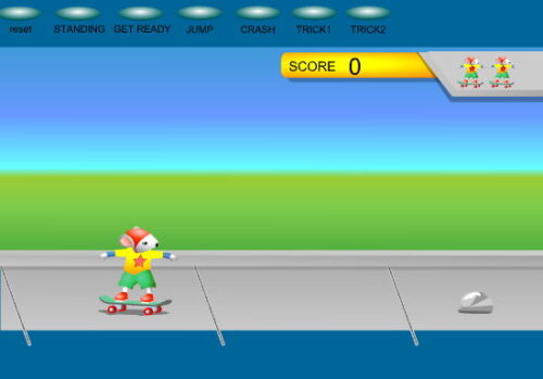 Xtream Skate 메인 타이틀 및 시작 화면